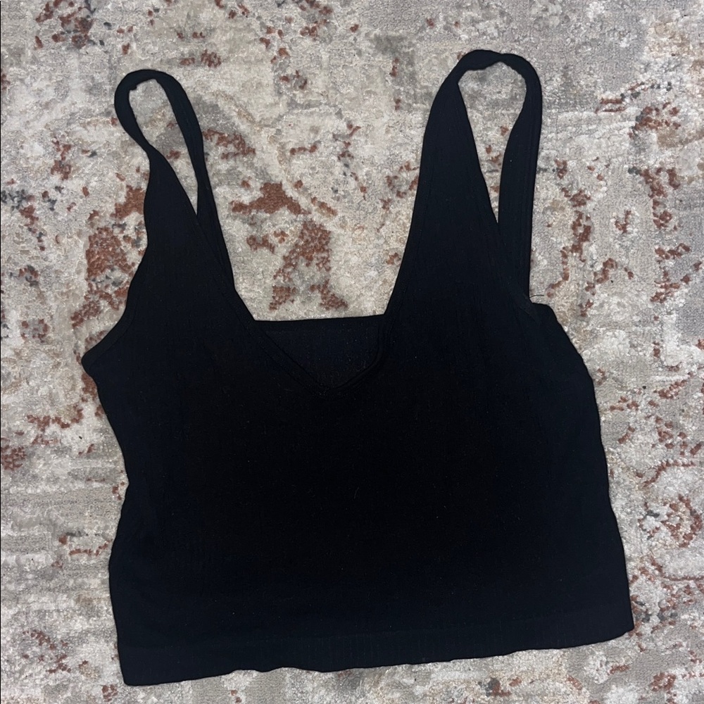 South Moon Under Black Crop Top
